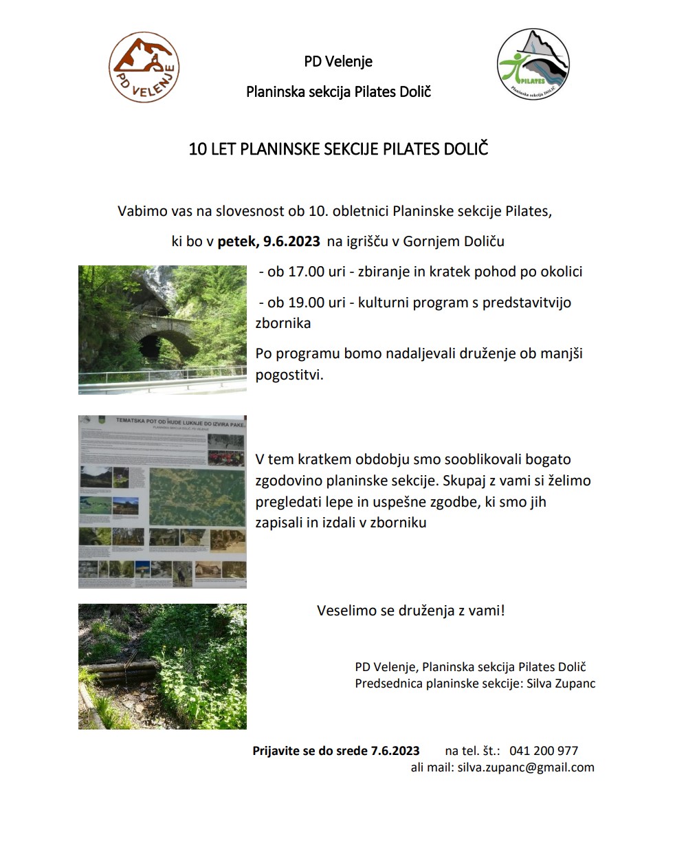 Vabilo Pilates